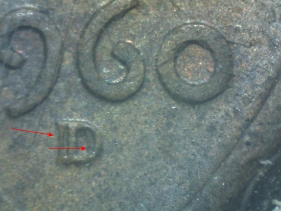 1960-D/D LD LINCOLN CENT