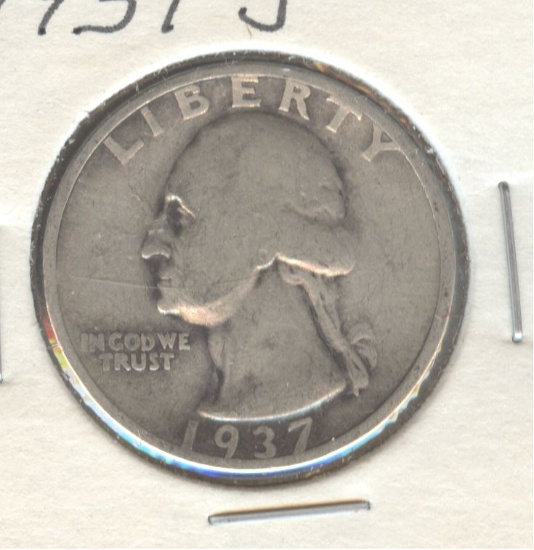 1937-S WASHINGTON QUARTER