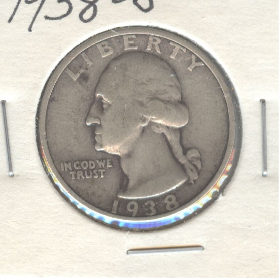 1938-S WASHINGTON QUARTER