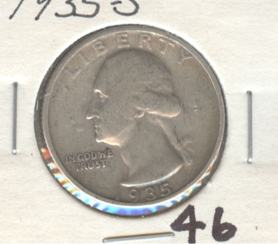 1935-S WASHINGTON QUARTER