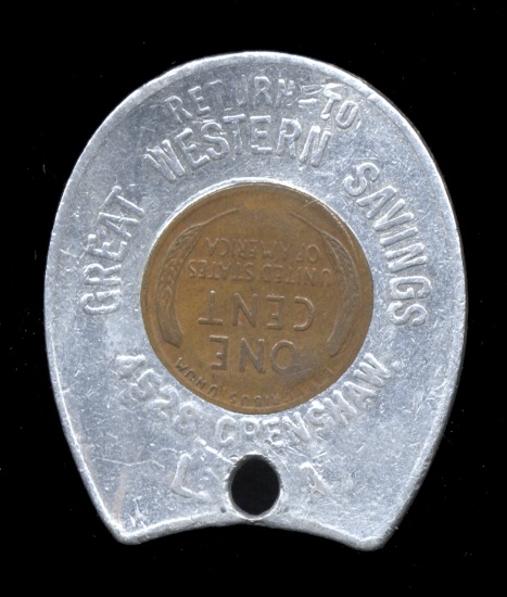 Las Angles, CA ... Horse Shoe Good Luck Encased Penny