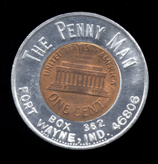 Fort Wayne, IN ... Good Luck Encased Penny