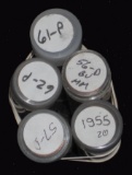 5 BU RED UNC ... Lincoln Penny Rolls