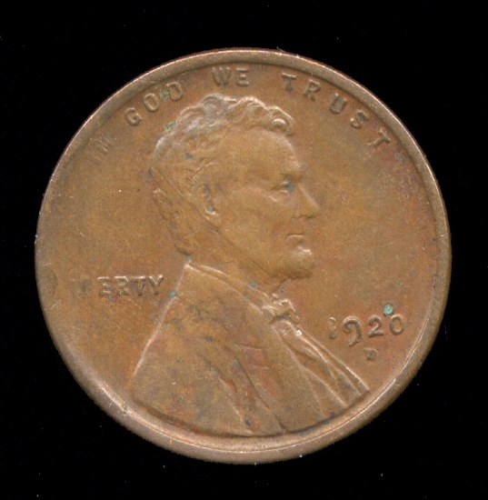 1920-D ... XF ... Lincoln Cent