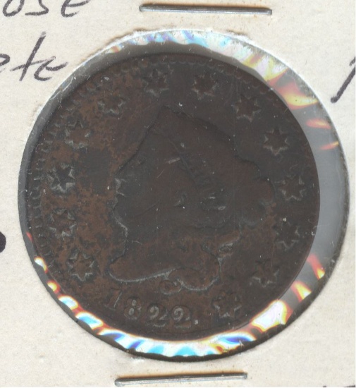 1822 LARGE CENT