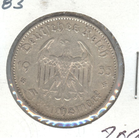 1935-F THIRD REICH 5 MARK