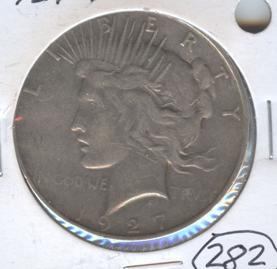 1927-D PEACE SILVER DOLLAR