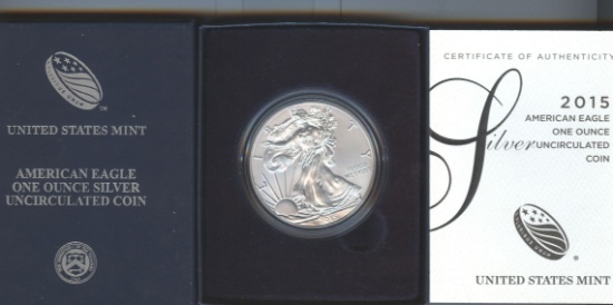 2015 SILVER EAGLE, UNC