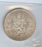 1960 NETHERLANDS 2 1/2 GULDEN