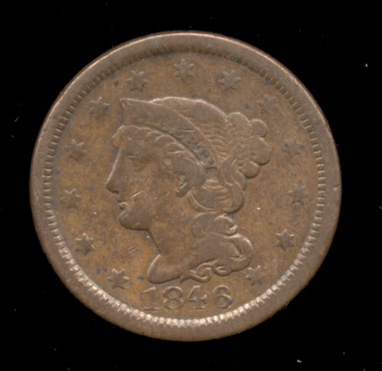 1846  ...  Grade = Fine+  ...  Large Cent