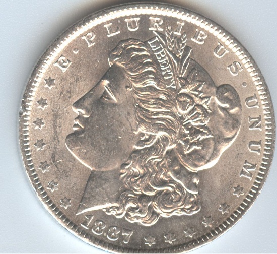 1887 MORGAN SILVER DOLLAR