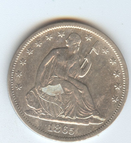 1865-S HALF DOLLAR