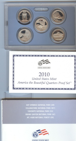 2010-S AMERICA THE BEAUTIFUL PROOF QUARTERS