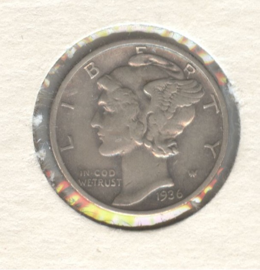 1936-S MERCURY DIME