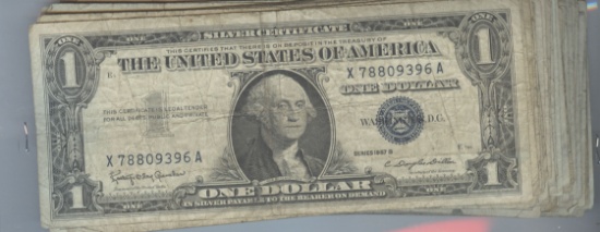 $50 FACE $1 SILVER CERTIFICATES