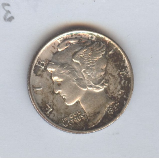 1937-D MERCURY DIME