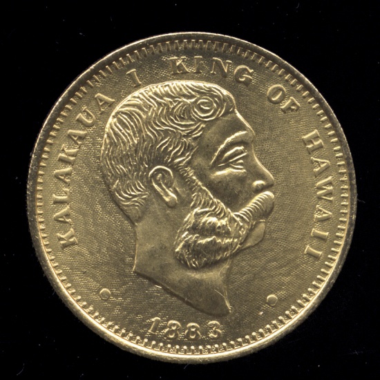 1883 ... $1 King of Hawaii
