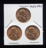 1952-PDS Set ... GEM BU RED ... Linclon Cents