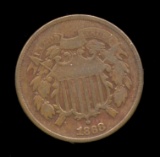 1868 ... Better Grade ... 2 Cent Coin