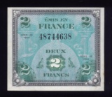 2 Francs ... 1944 France Occupation Note