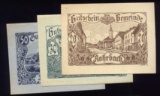 3 Note Set ... 1920 Notgeld ... Old Money