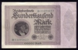 100,000 Marks ... Old German Banknote