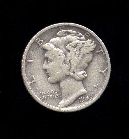 1945-S ... Micro "S" ... Mercury Dime