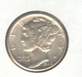 1940-D MERCURY DIME, FSB