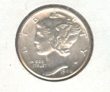 1940-S MERCURY DIME, FSB