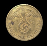 1938-E ... 10 Pfennig ... Nazi Old German Coin