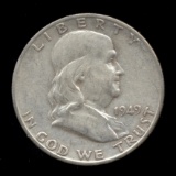 1949-S ... KEY DATE ... Franklin Half Dollar