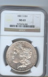 1881-S  MORGAN SILVER DOLLAR MS-63