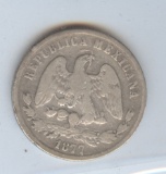 MEXICO 1877-Go/S 50 CENTAVO