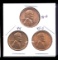 3 RED BU UNC ... Lincoln Wheat Back Cents