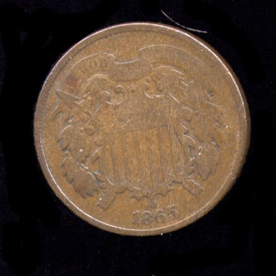 1865 ... 2 Cent Piece
