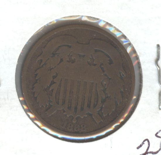 1868 2c PIECE