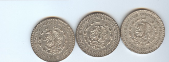MEXICO 10% SILVER PESOS