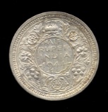 1944 ... UNC  1/2 Rupee ... Silver India Coin