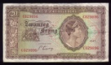 20 Franc ... 1943 Luxembourg Banknote