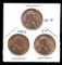 3 RED BU UNC ... Lincoln Wheat Back Cents