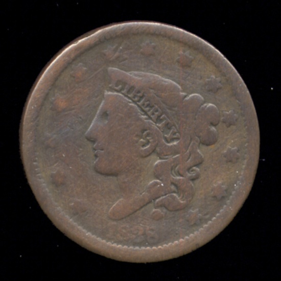 1838  ...  Grade = G+   Good+  ... Large Cent
