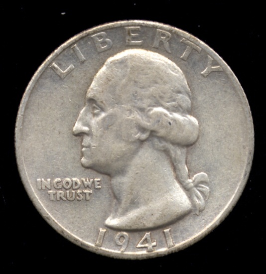 1941-S ... Mid Grade ... Washington Quarter