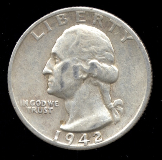 1942-S ... Better Grade ... Washington Quarter