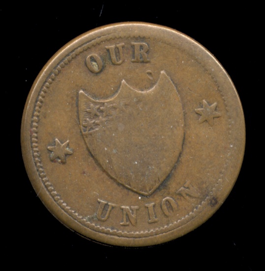 1863 ... Our Union ... Civil War Token ... 201-432