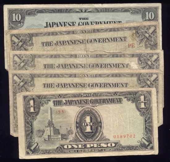 5 Notes ... Japan Occupation Notes