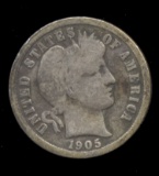 1905-S ... Better Date ... Barber Dime