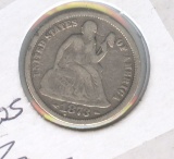 1873 W/ARROWS LIBERTY SEATED DIME