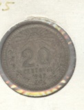 1907-M MEXICO 20 CENTAVOS