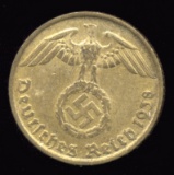 1937-J ... 5 Pfennig ... Nazi Old German Coin