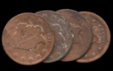 4 Large Cents ... Low Grade